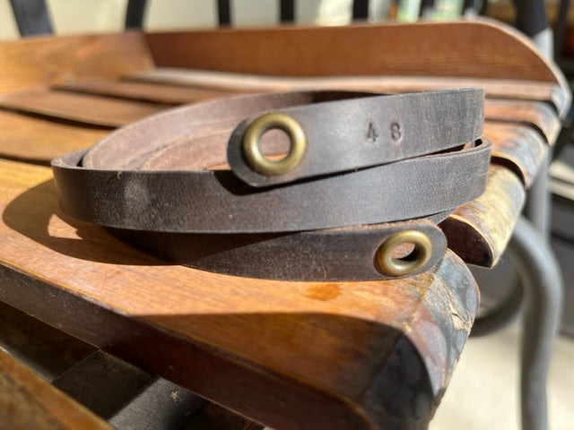 Crossbody Strap Brown Latigo - 52"