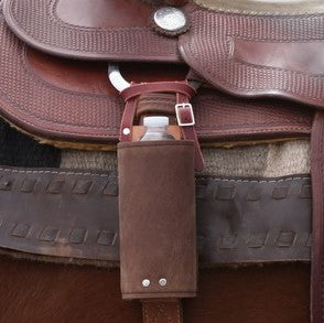 Water Hole: Premium Leather Saddle Drink Holder
