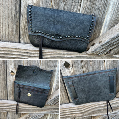 Hipster - Grey LR over black with black spots