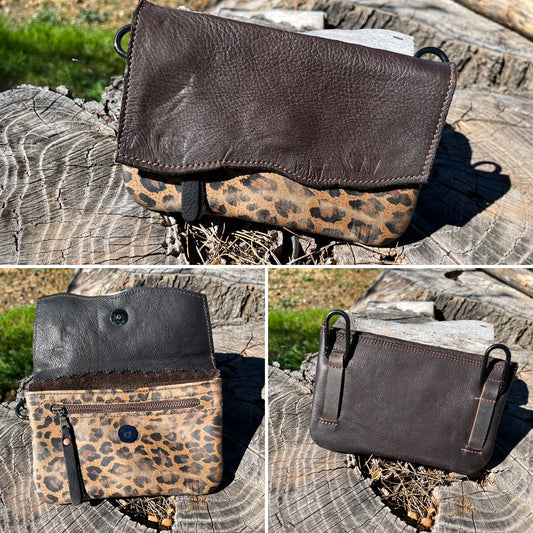 Hipster - Dark brown over cheetah