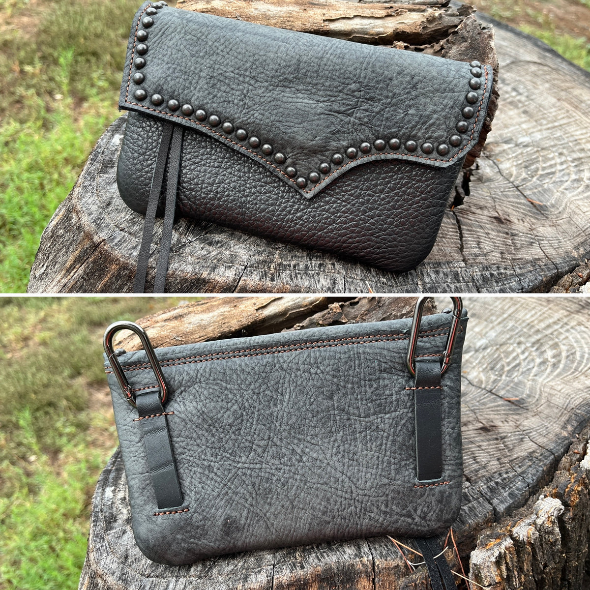 Hipster - Grey over black with black spots