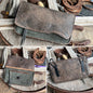 Hipster XL. Brown LR over moss suede