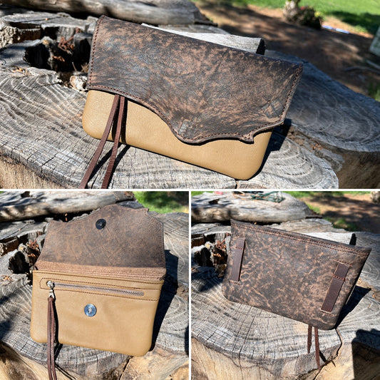 Hipster - Dark brown LR over khaki