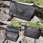Hipster - Premium Leather Phone Case/  Black over black