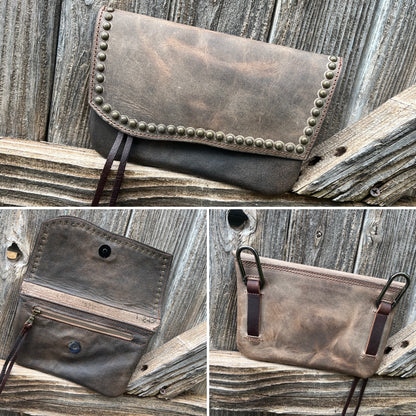 Hipster-Sand over brown with antique brass spots