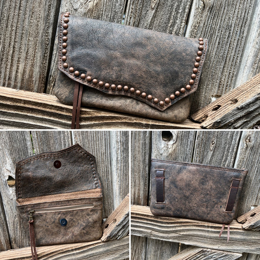 Hipster -Brown LR with antique copper spots