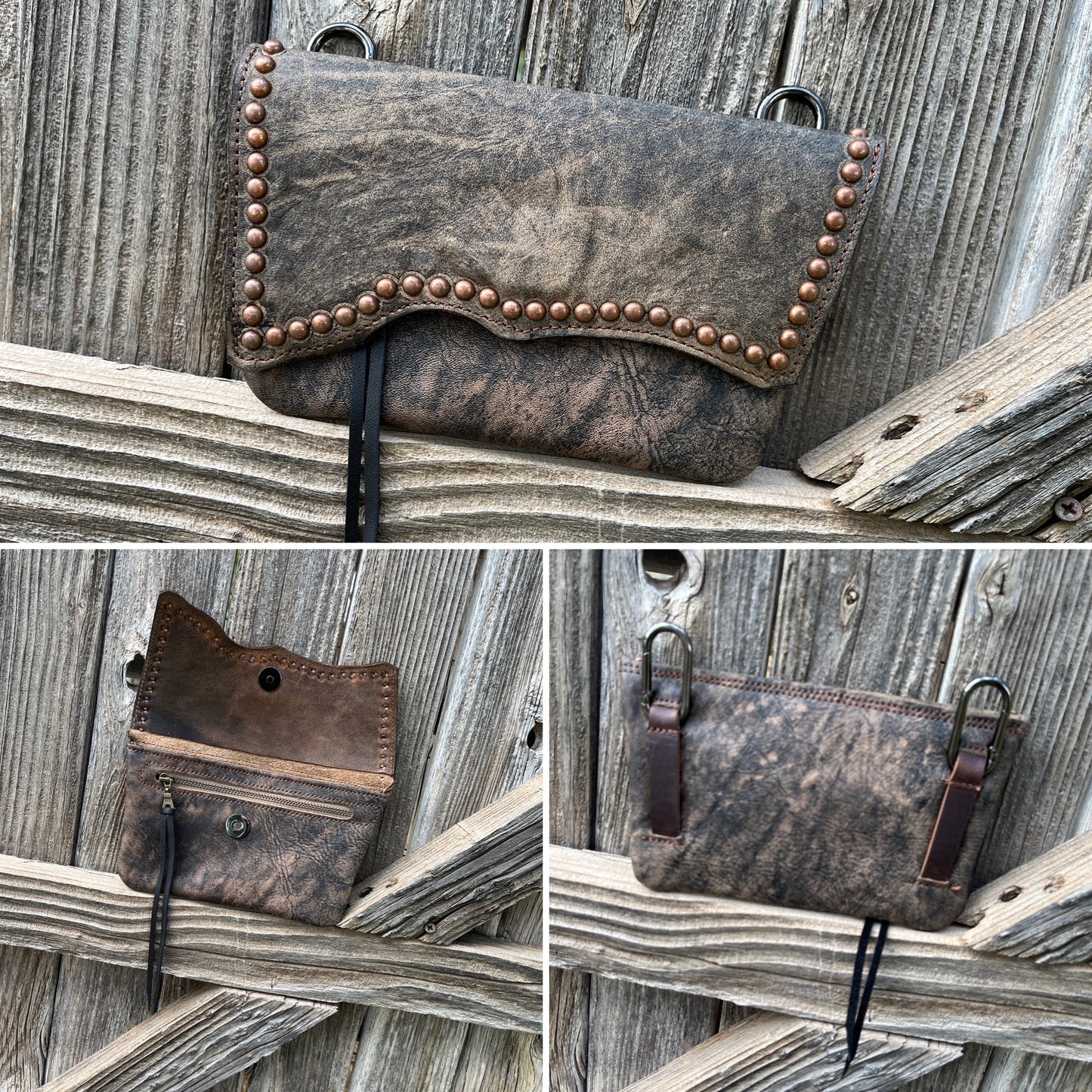 Hipster - Dark brown LR with antique copper spots