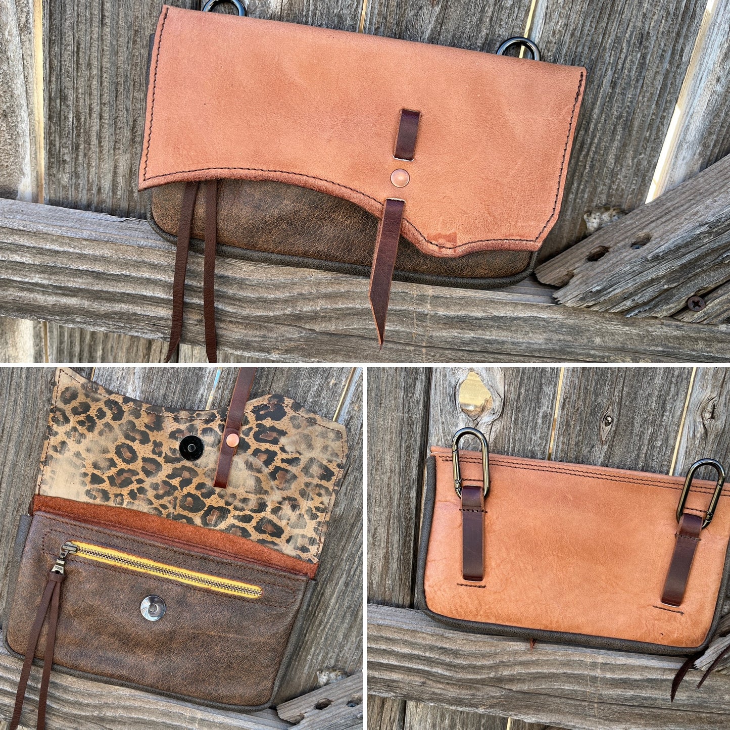 Hipster XL - Salmon over brown